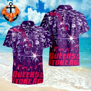 Queen Of The Stone Age Show On April 03 2024 At Sastel Centre Saskatoon SK Hawaiian Shirt